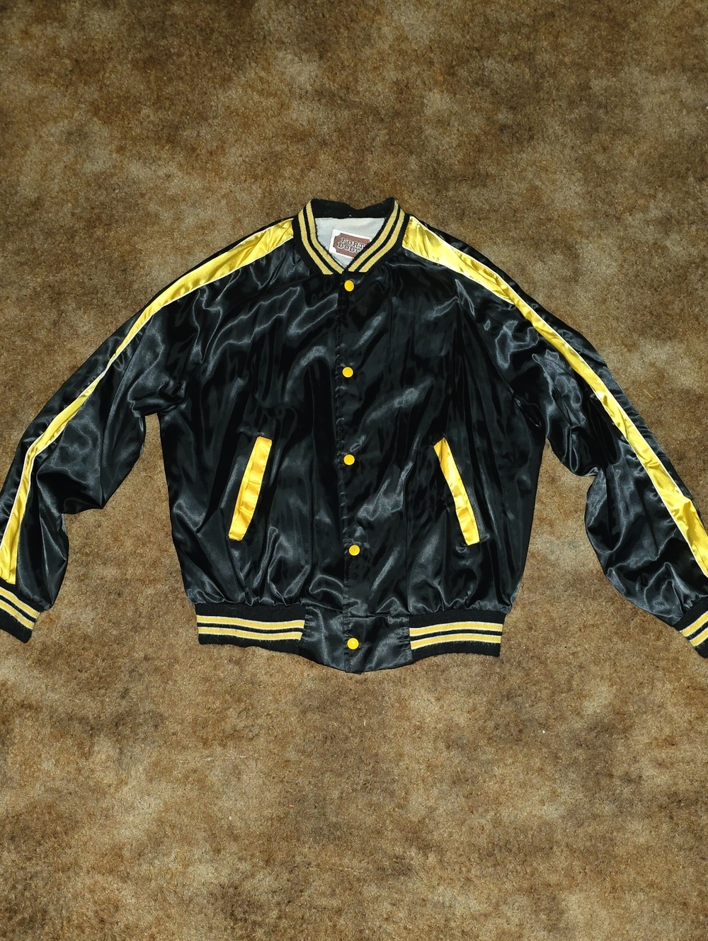 Vintage Fort Dodge Collegiate satin jacket